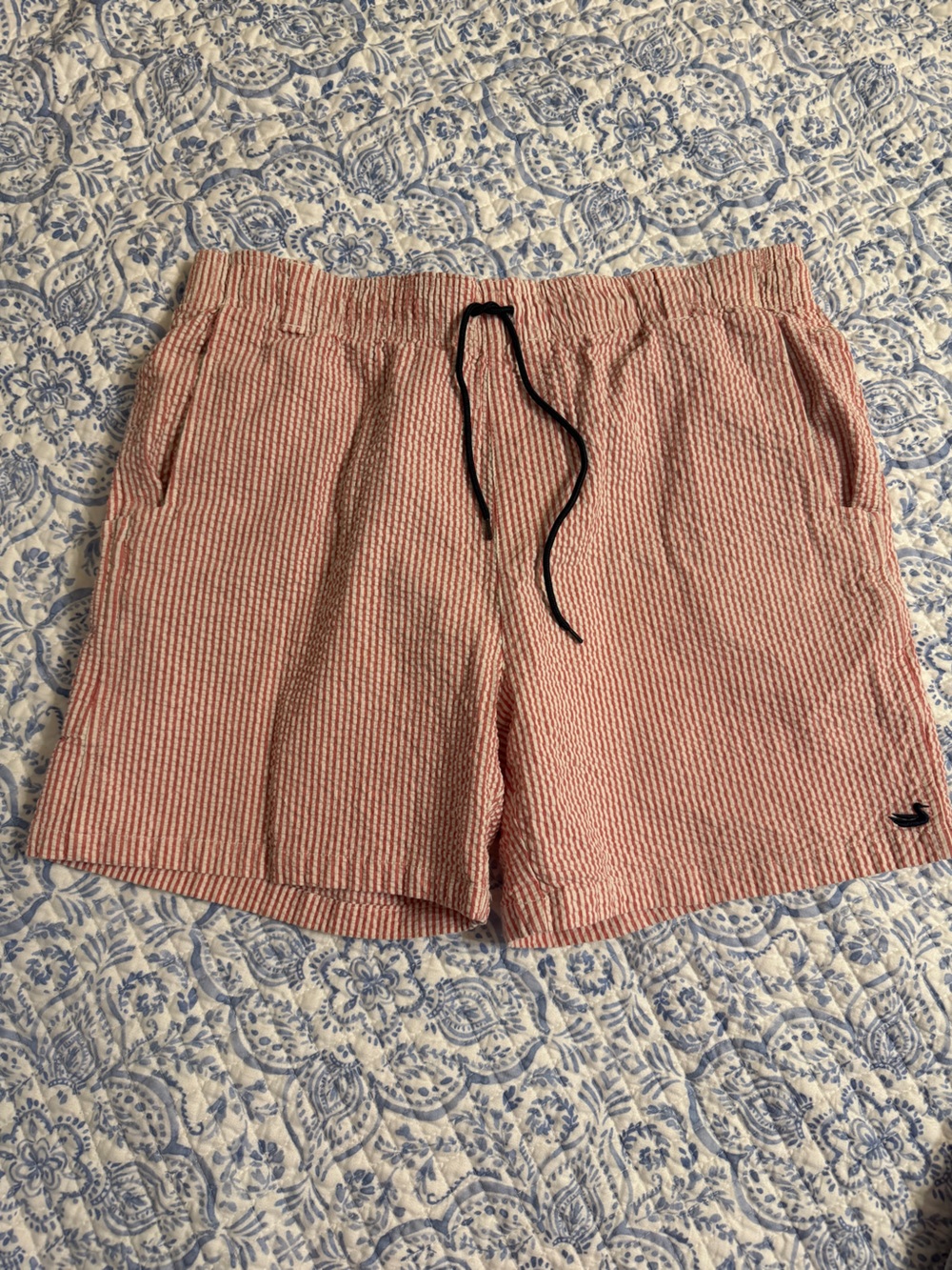 Southern Marsh Men’s Pink Seersucker Swimsuit